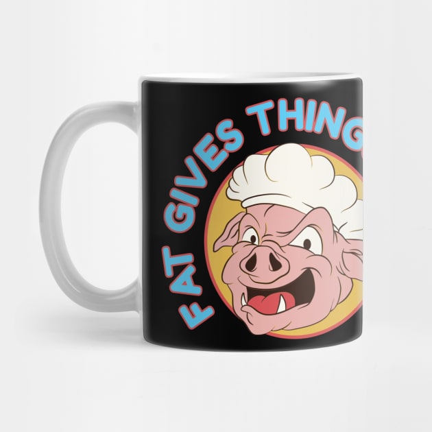 Fat gives things Flavor  BBQ Grill Cooking Hat Funny Chef by Riffize